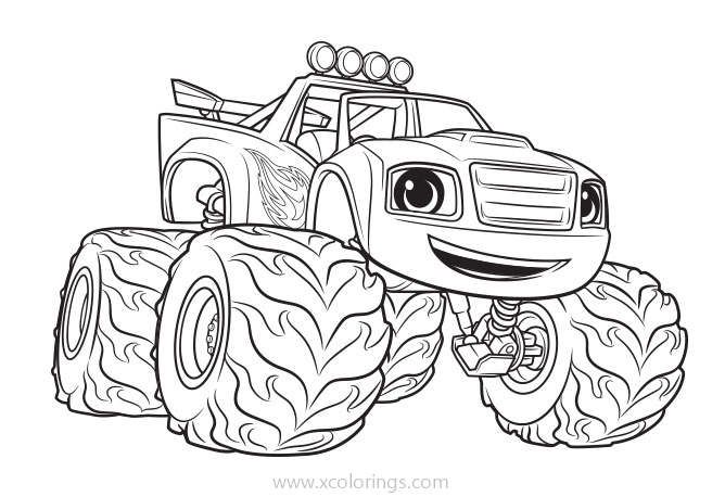 Free Blaze and the Monster Machines Coloring Pages Blaze is A Monster Truck printable