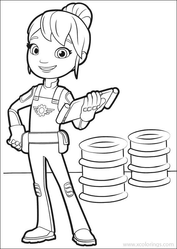 Free Blaze and the Monster Machines Coloring Pages Gabby is A Mechanic printable