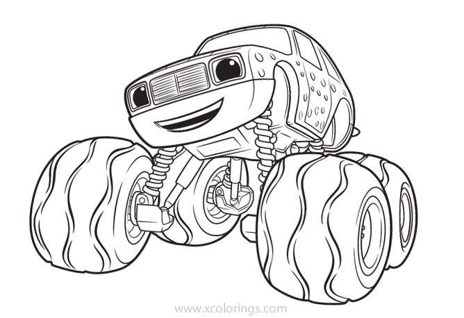 Free Blaze and the Monster Machines Coloring Pages Pickle printable