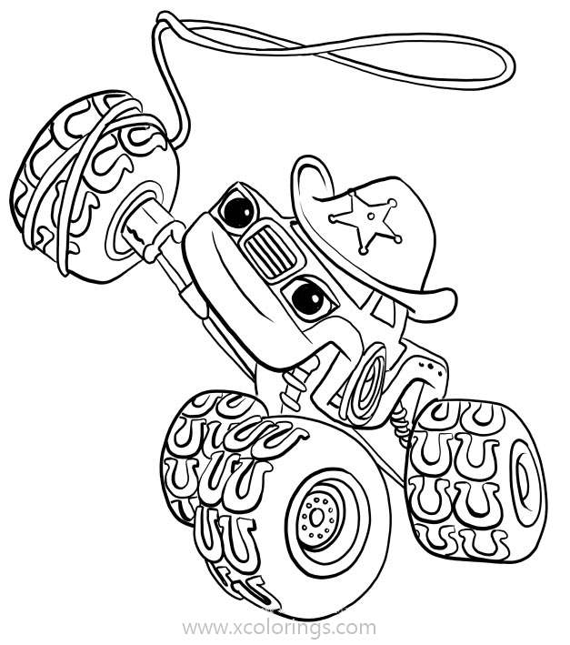 Free Blaze and the Monster Machines Coloring Pages Starla printable