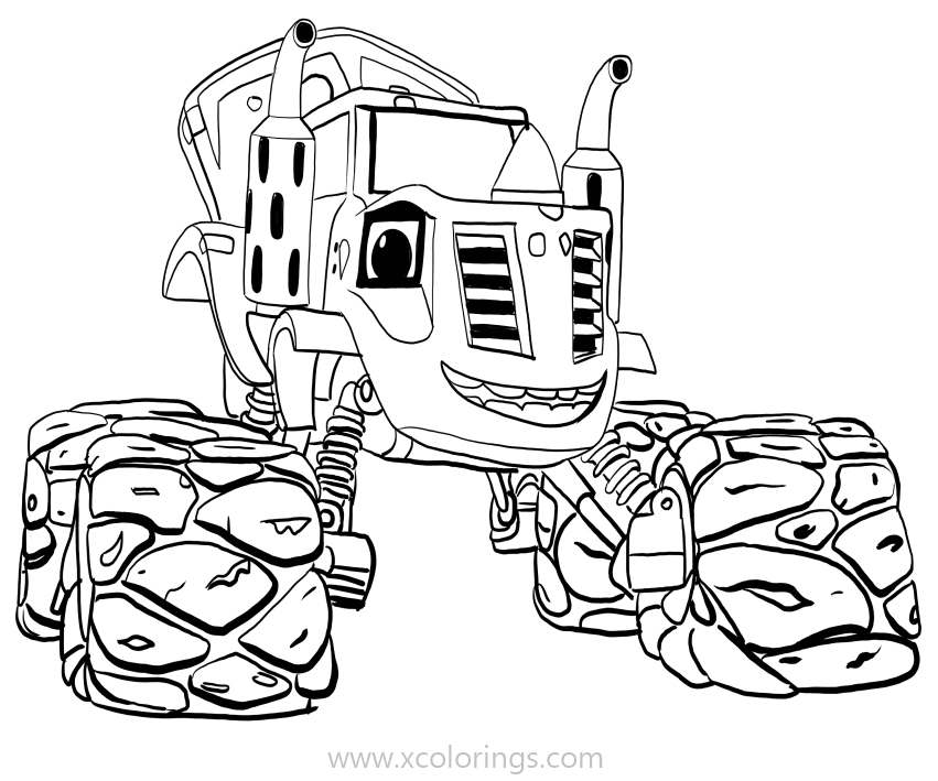 Free Blaze and the Monster Machines Coloring Pages Zeg printable
