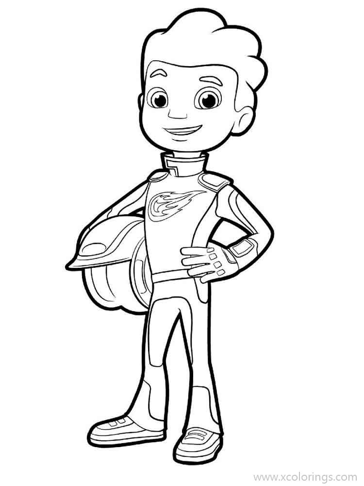 Free Boy from Blaze and the Monster Machines Coloring Pages printable