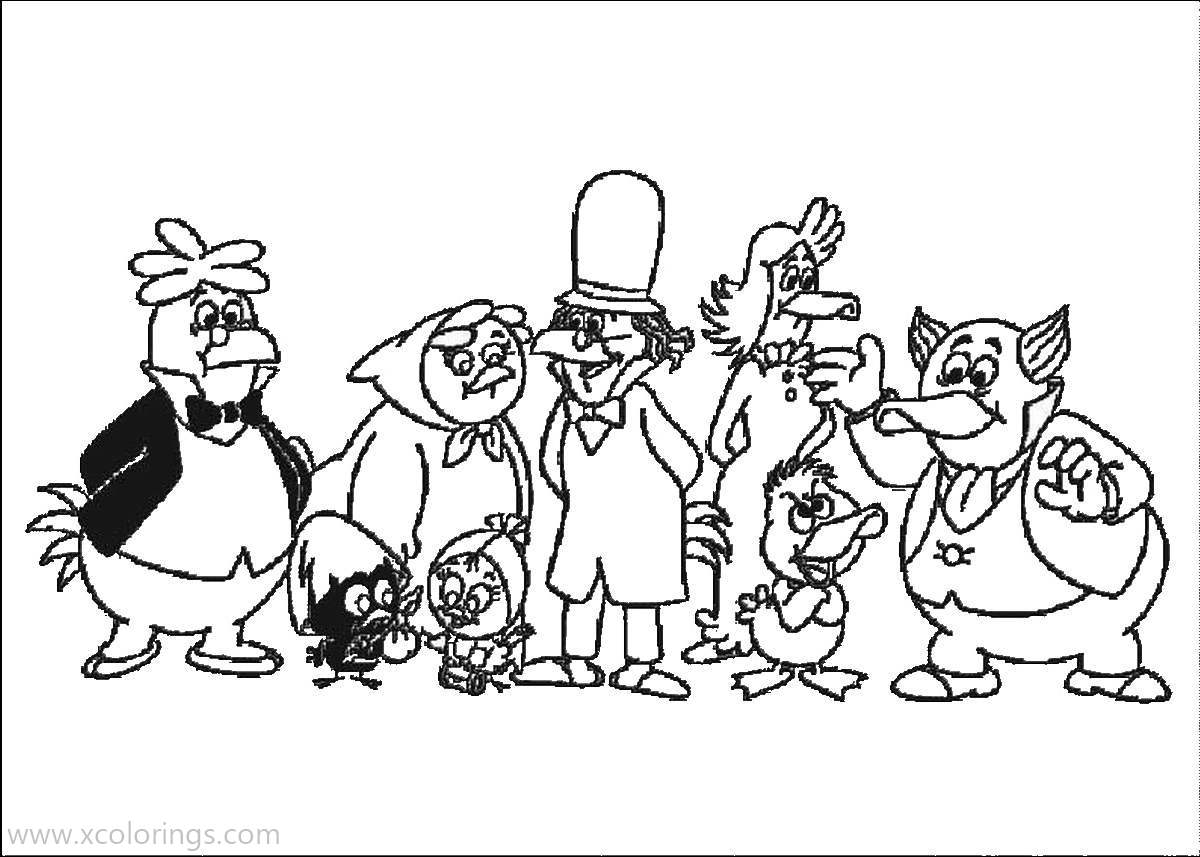 Free Calimero Characters Coloring Pages printable