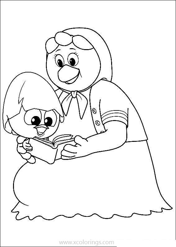 Free Calimero and Mom Coloring Pages printable