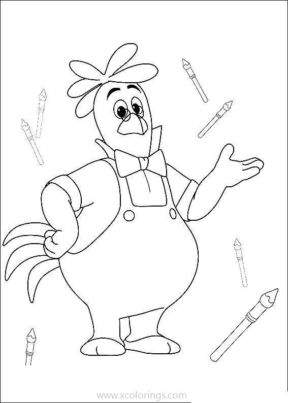 Free Calimero's Dad Coloring Pages printable