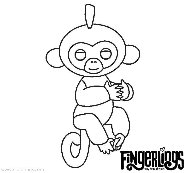 Free Charley from Fingerlings Coloring Pages printable