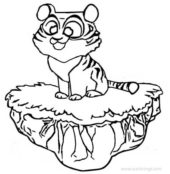 Free Coin Master Coloring Pages Tiger Pet printable