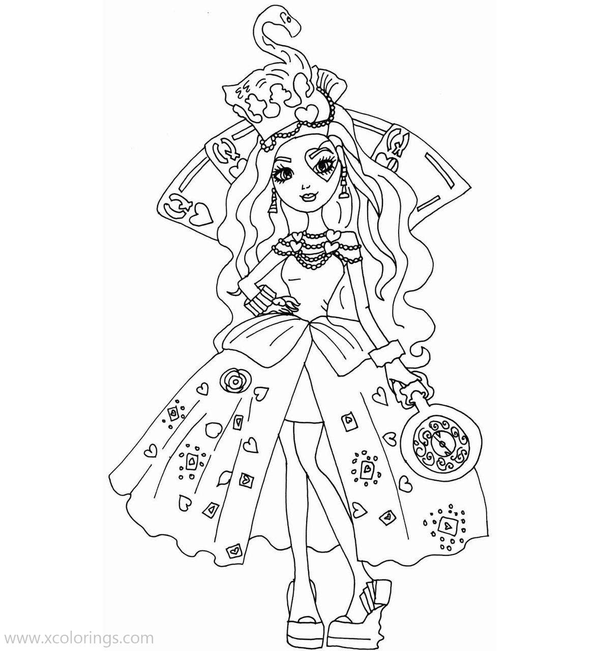 Free Duchess Swan from Ever After High Coloring Pages printable
