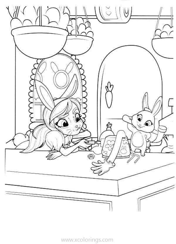 Free Enchantimals Bunny Girl Coloring Pages printable