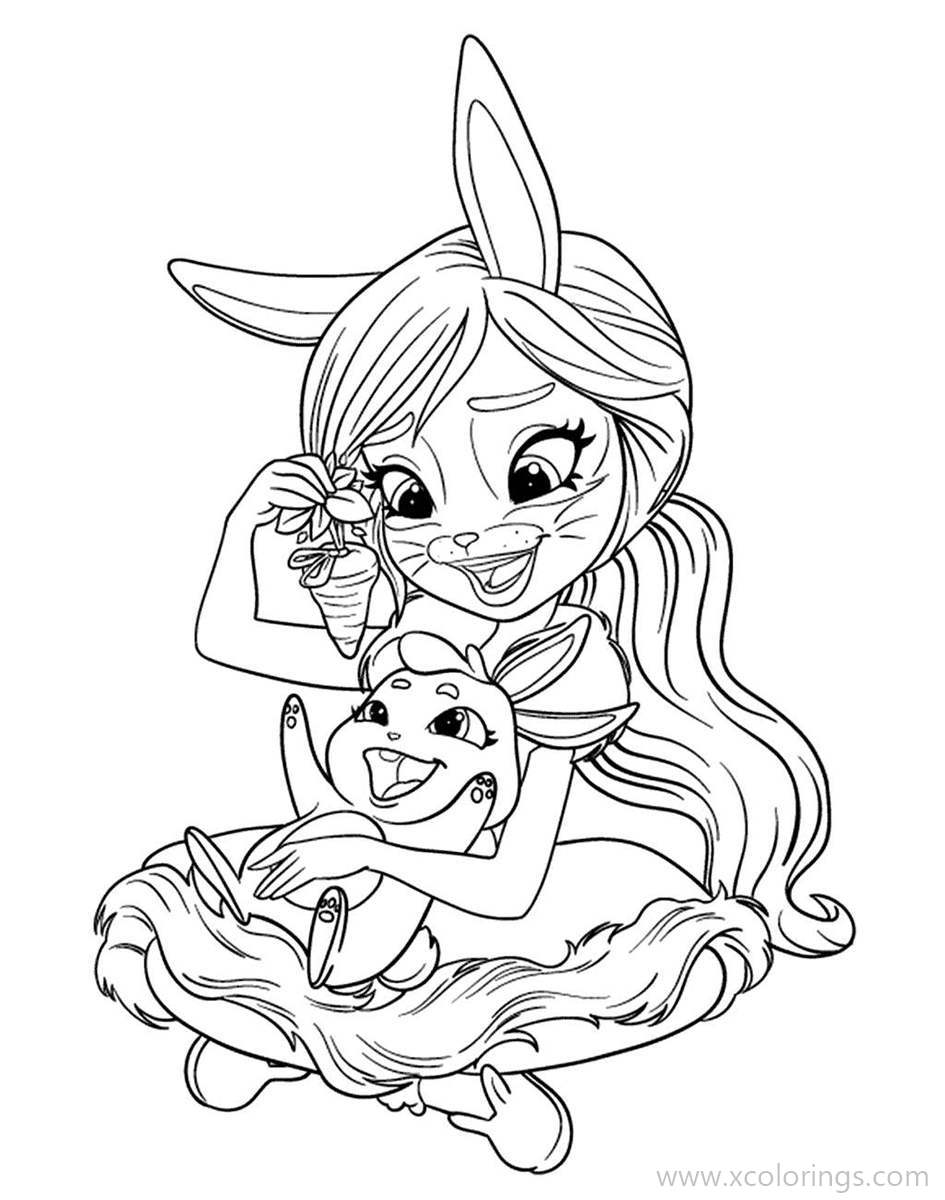 Free Enchantimals Bunny Twist Coloring Pages printable