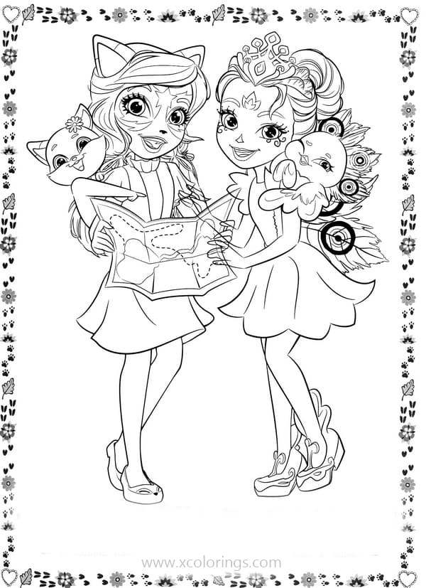 Free Enchantimals Coloring Pages Flick and Flap printable