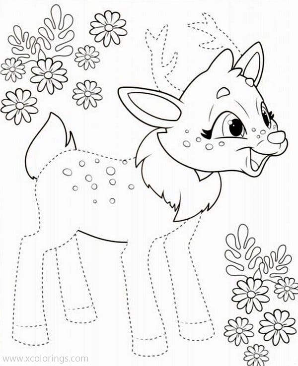 Free Enchantimals Coloring Pages Sprint Deer printable