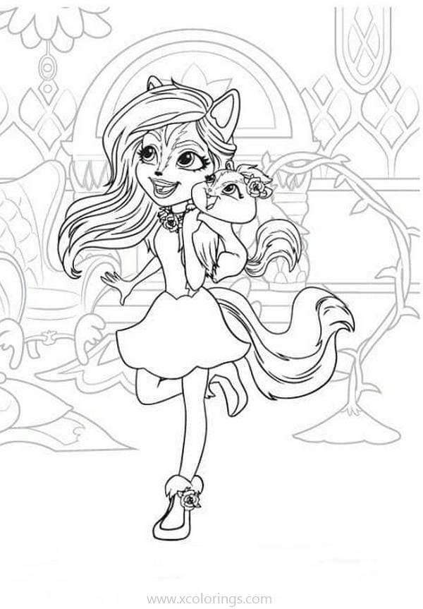 Free Enchantimals Stumper is Squirrel Coloring Pages printable