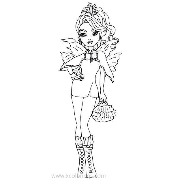 Free Ever After High Coloring Pages Faybelle Thorn printable