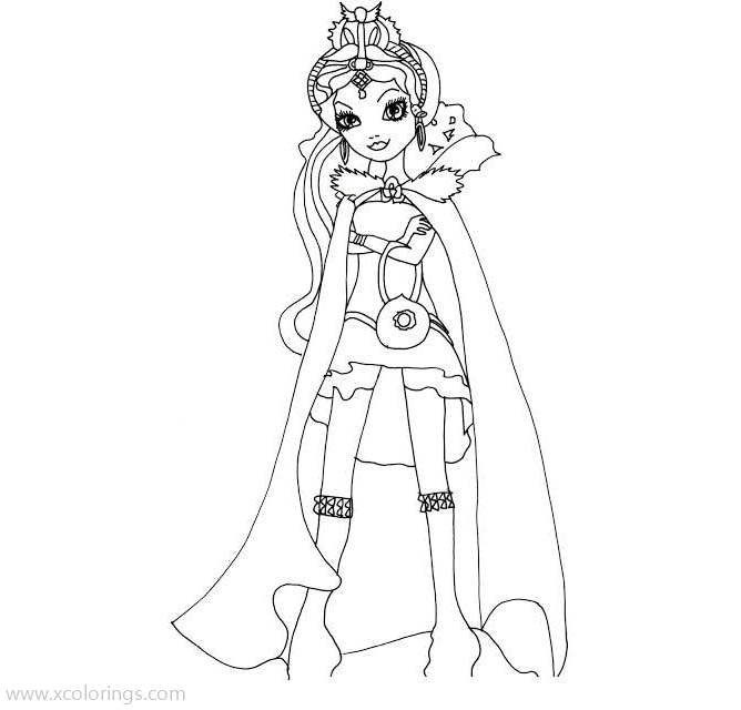 Free Ever After High Legacy Day Coloring Pages Raven Queen printable