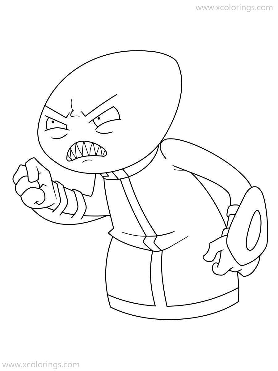 Free Final Space Coloring Pages Lord Commander is Angry printable