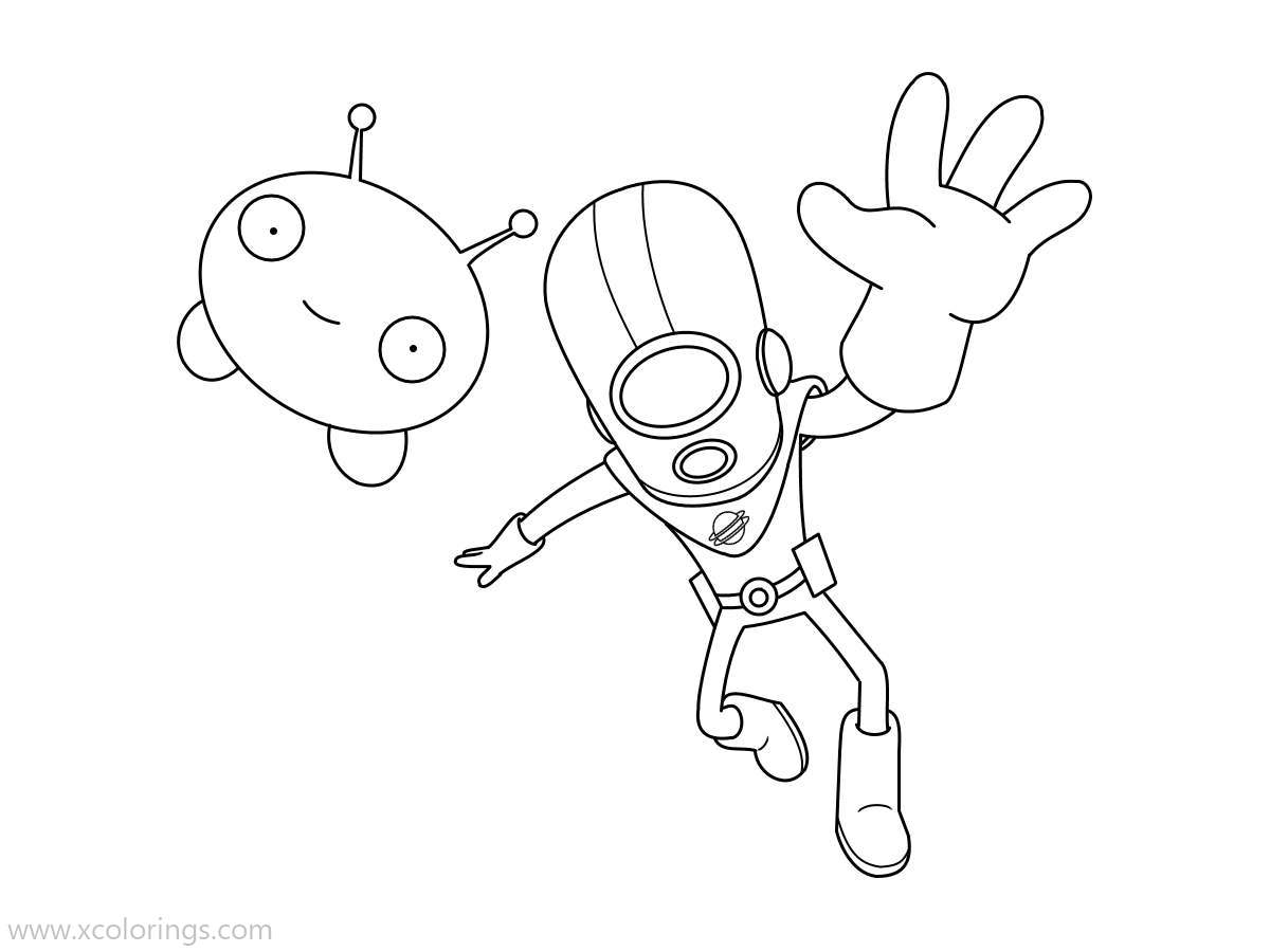 Free Final Space Gary and Mooncake Coloring Pages printable