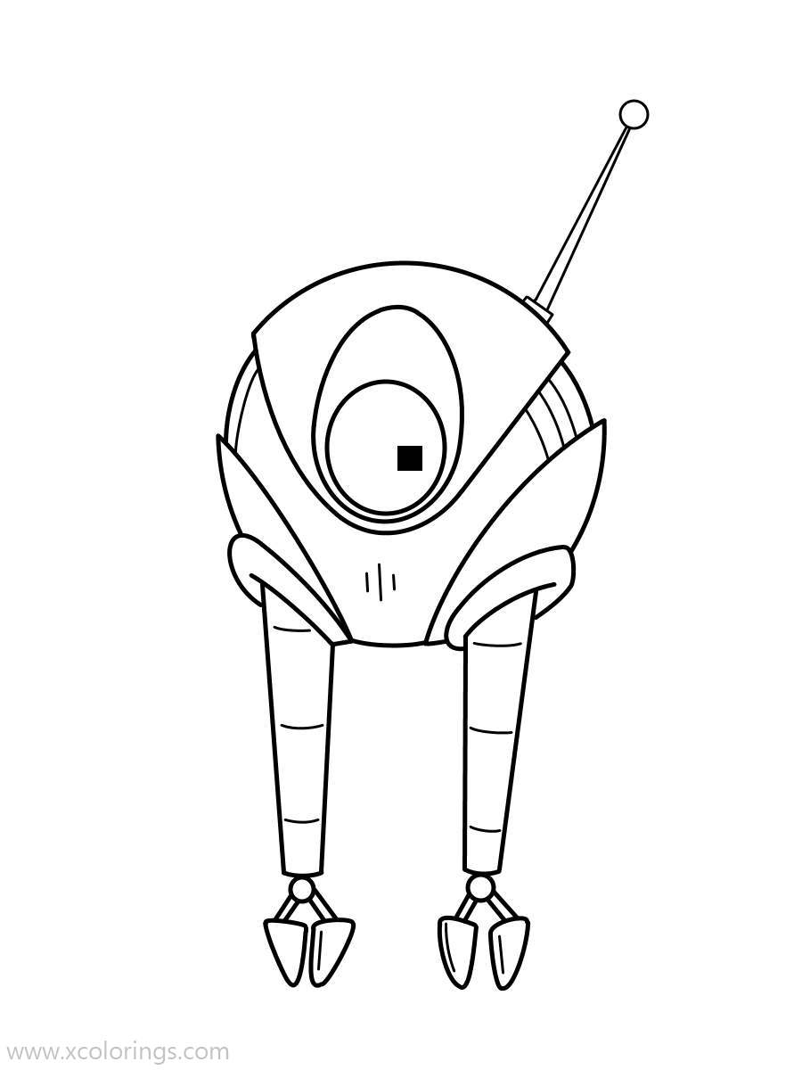 Free Final Space KVN Coloring Pages printable