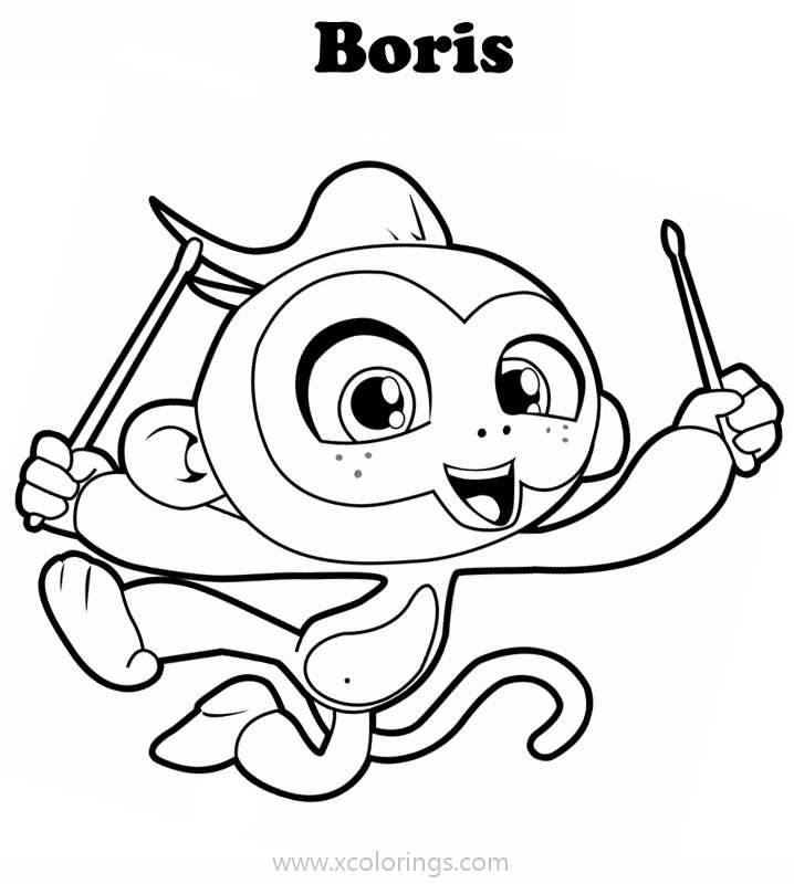 Free Fingerlings Coloring Pages Boris printable