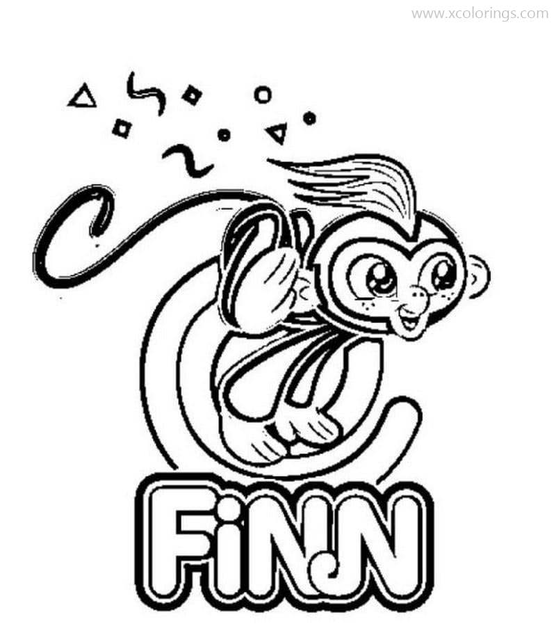Free Fingerlings Coloring Pages Monkey Finn printable
