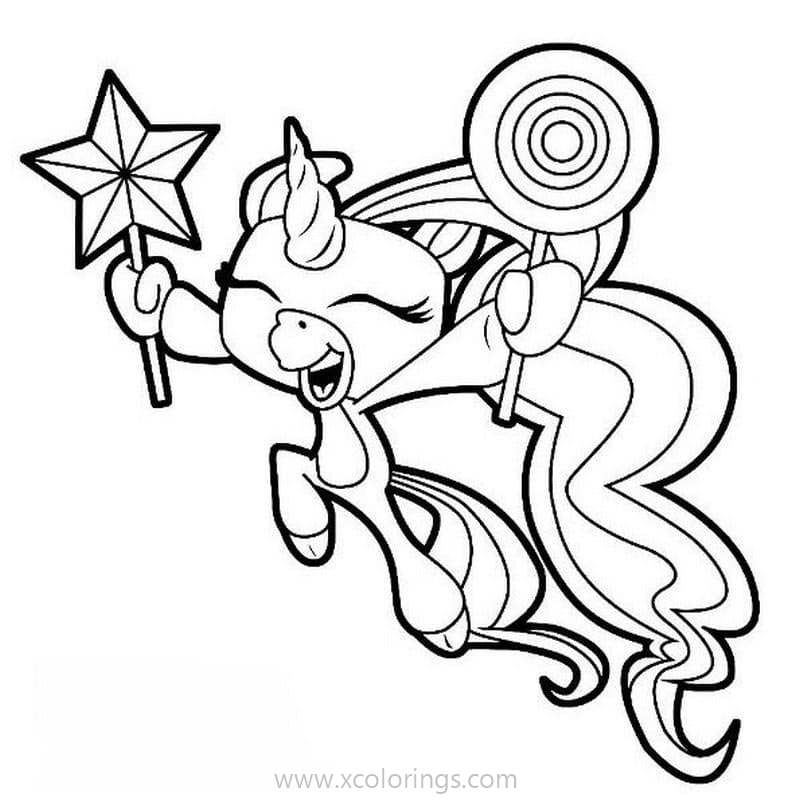 Free Fingerlings Coloring Pages Unicorn Gigi printable