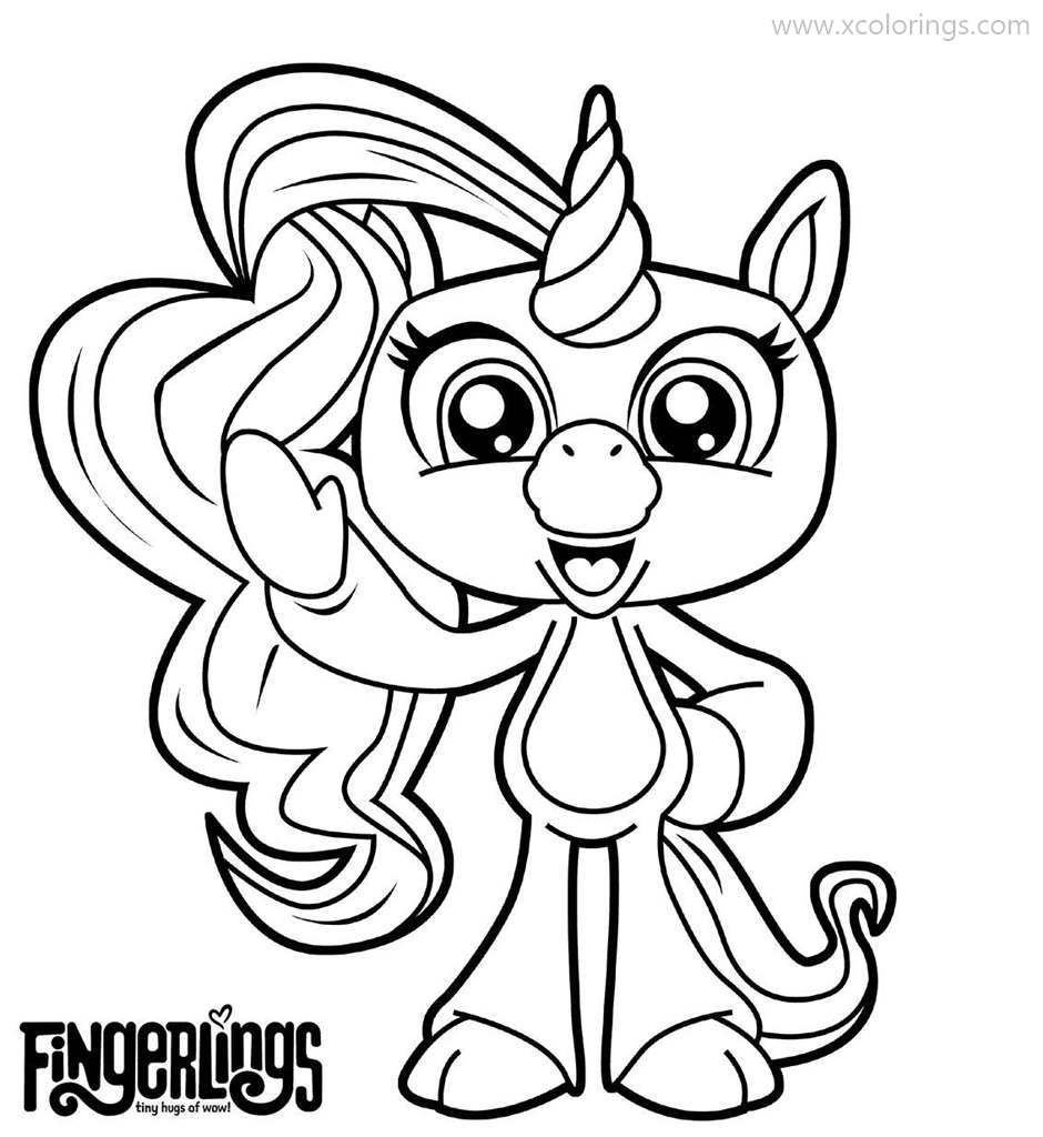 Free Fingerlings Gigi Coloring Pages printable