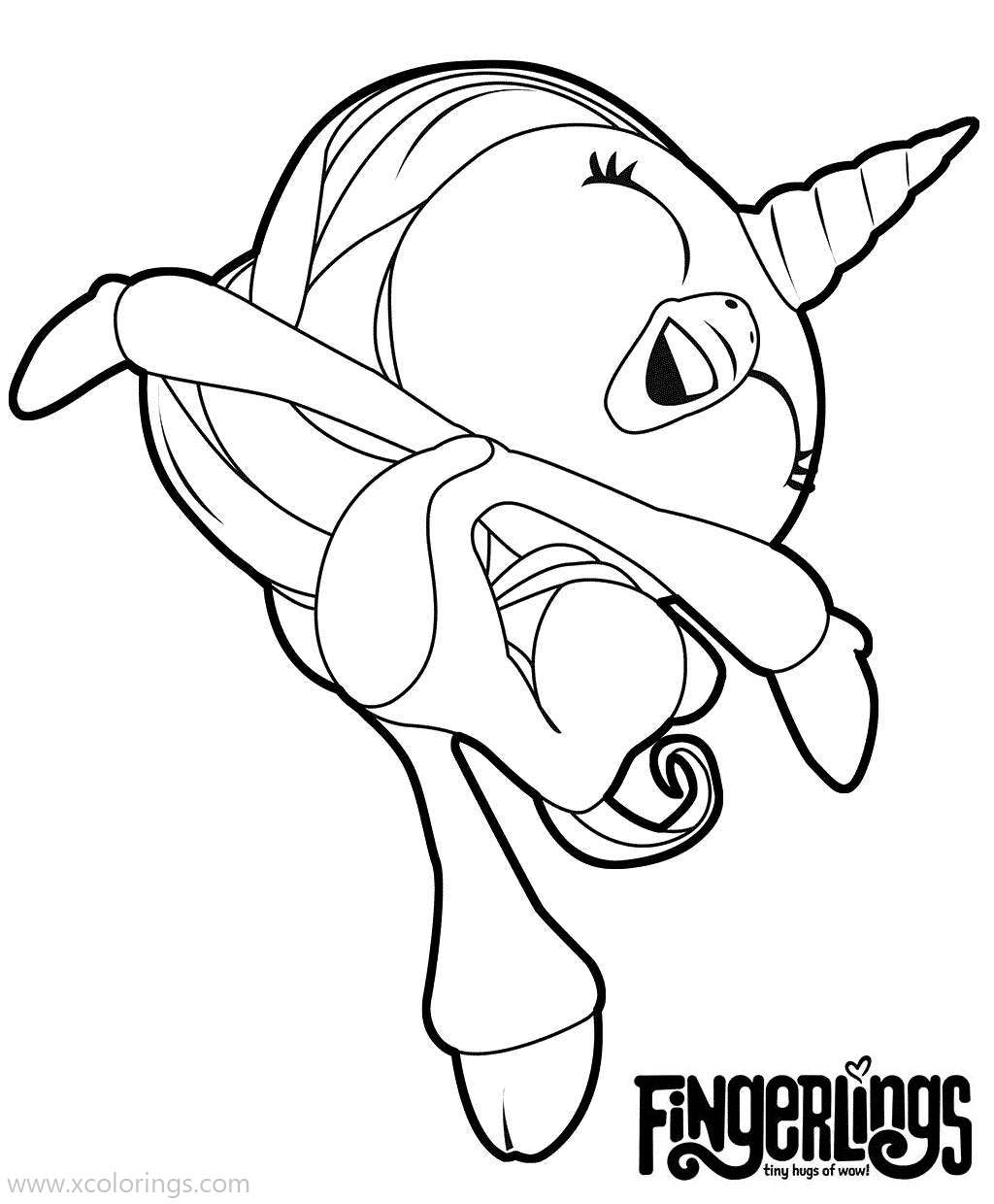 Free Fingerlings Unicorn Coloring Pages Gigi printable