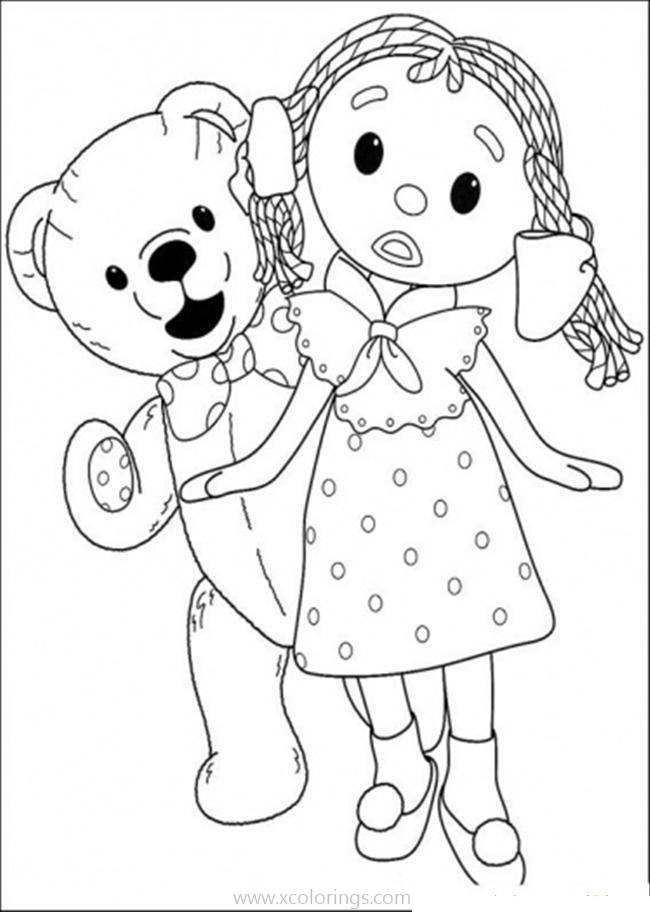 Free Friends of Andy Pandy Coloring Pages printable