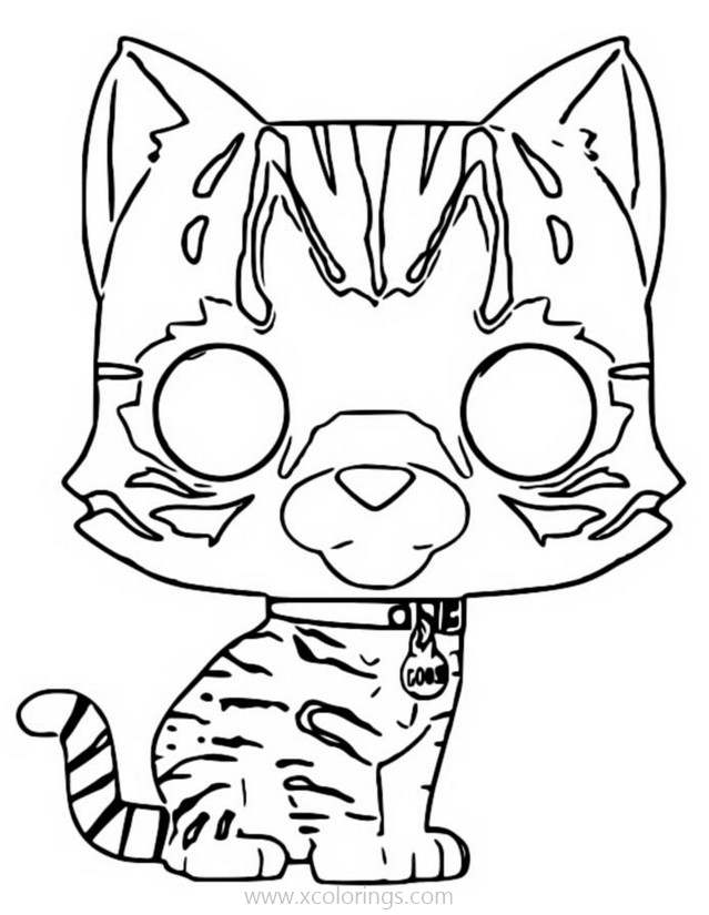 Free Funko POP Cat Coloring Pages printable