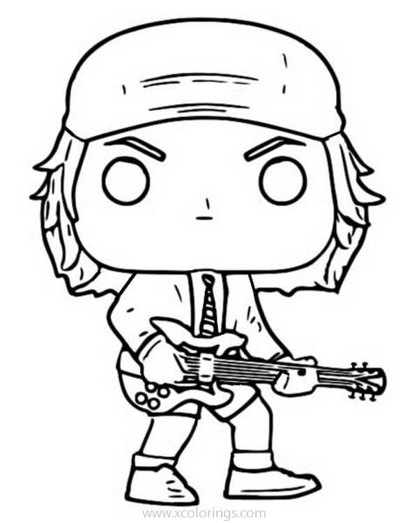 Free Funko POP Coloring Pages AC DC printable