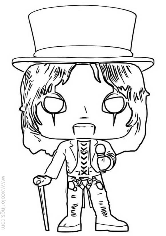Free Funko POP Coloring Pages Alice Cooper printable