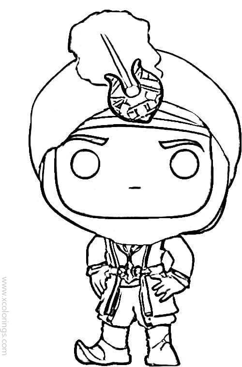 Free Funko POP Coloring Pages Alladin printable