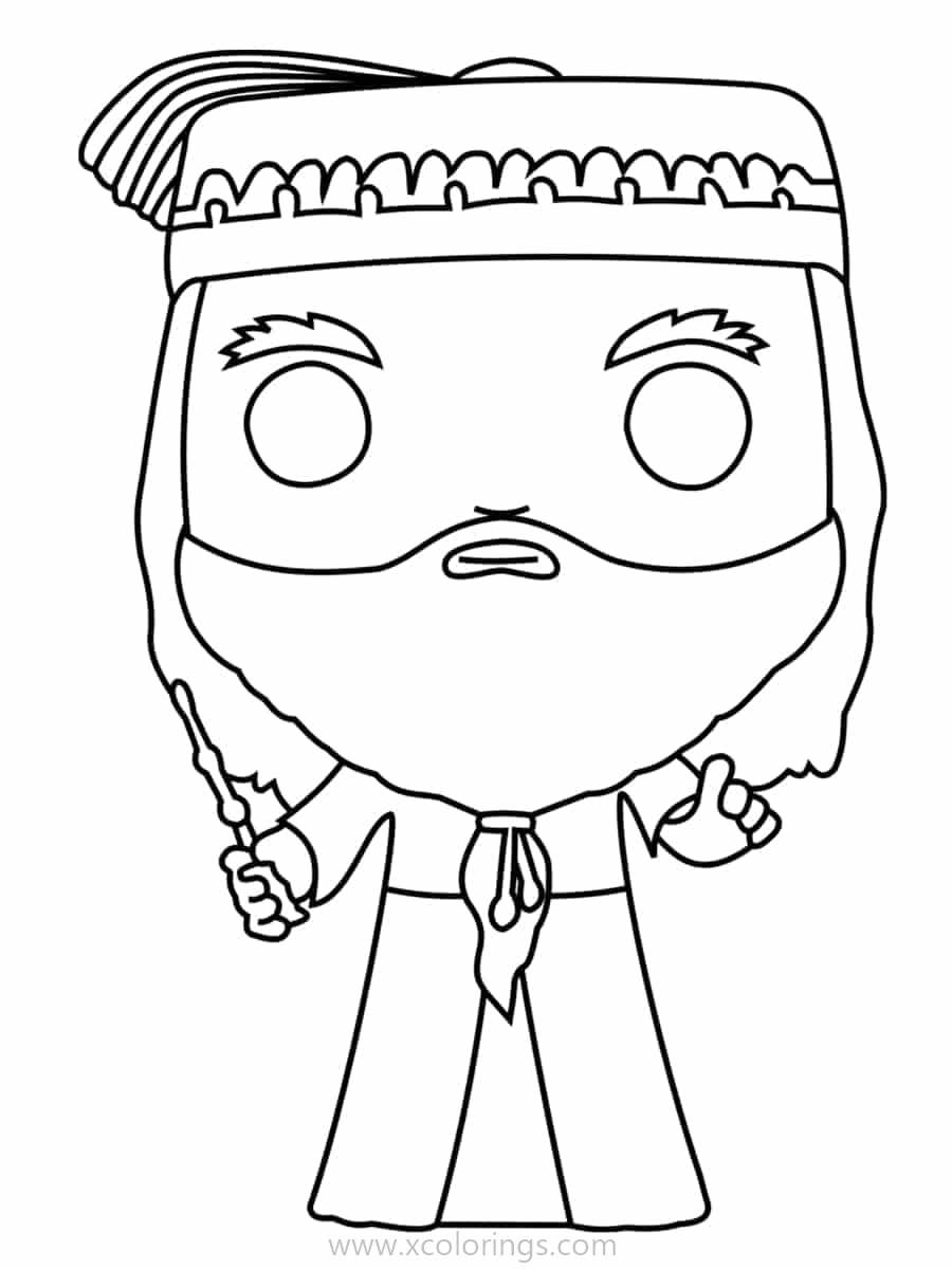Free Funko POP Coloring Pages Dumledor printable