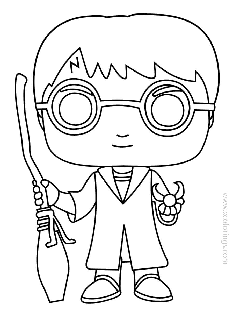 Free Funko POP Coloring Pages Harry Potter printable