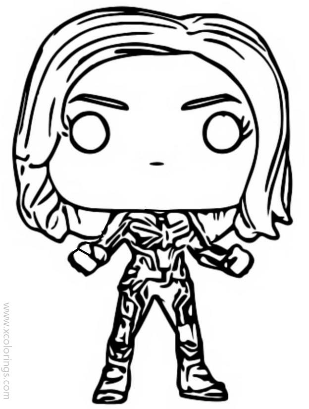 Free Funko POP Coloring Pages Wonder Woman printable