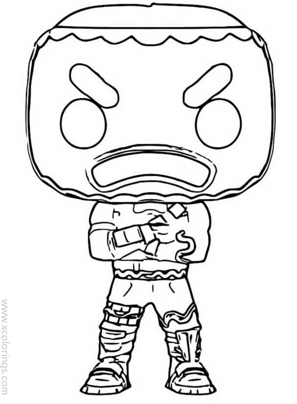 Funko POP Fortnite Coloring Pages Funko Pop XColorings