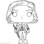 Funko Pop Marvel Black Widow Coloring Pages Printable