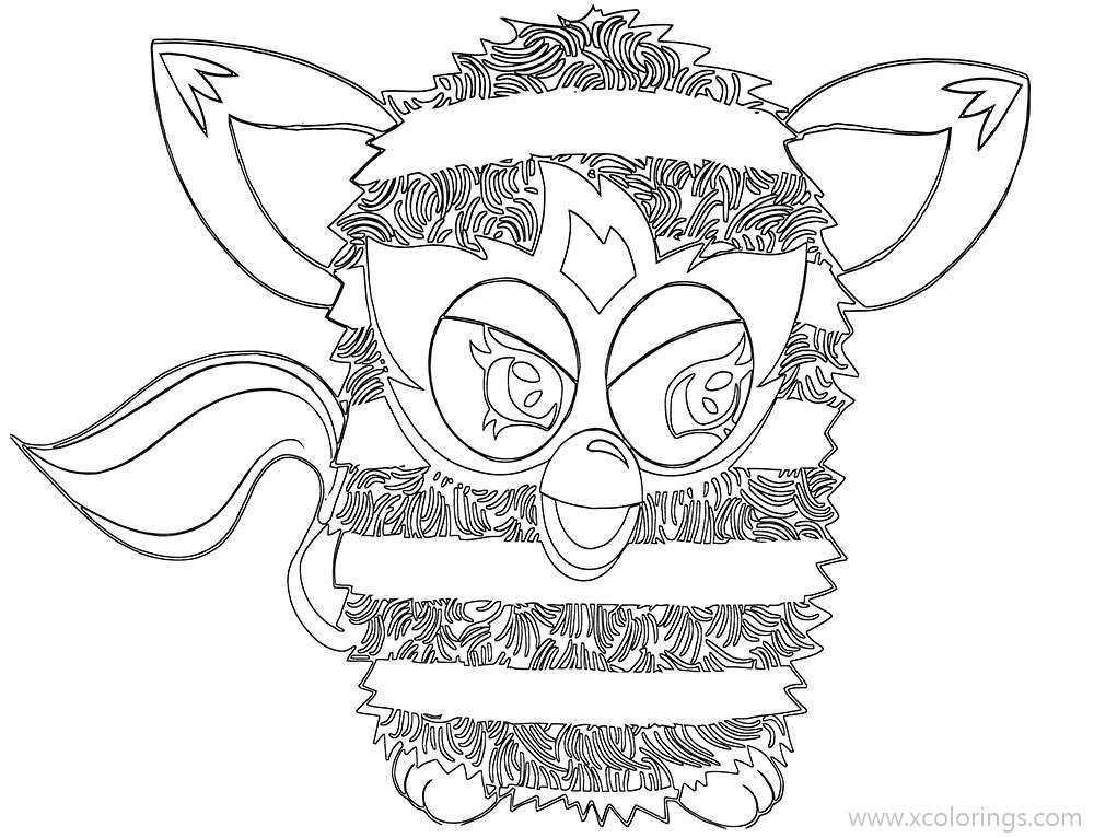 Free Furby Beast Coloring Pages printable
