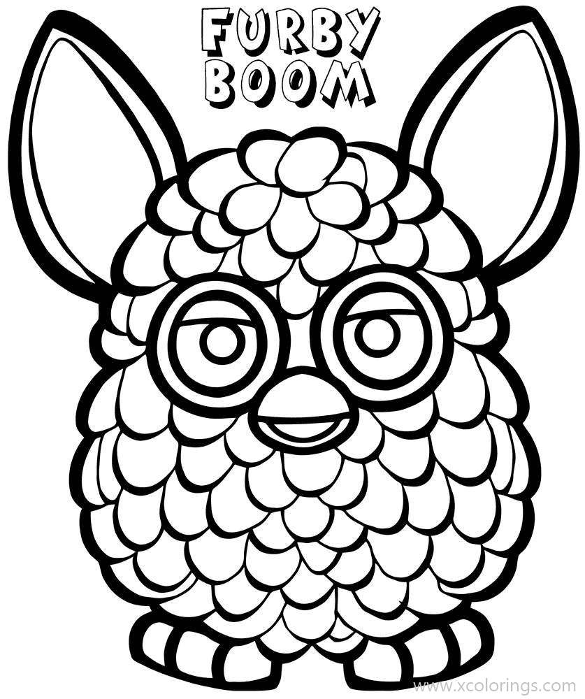 Free Furby Boom Coloring Pages Giraffe printable
