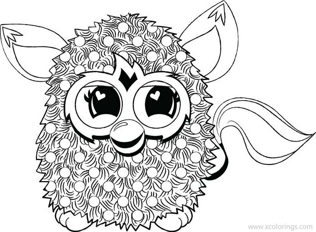 Free Furby Coloring Pages Pixie printable