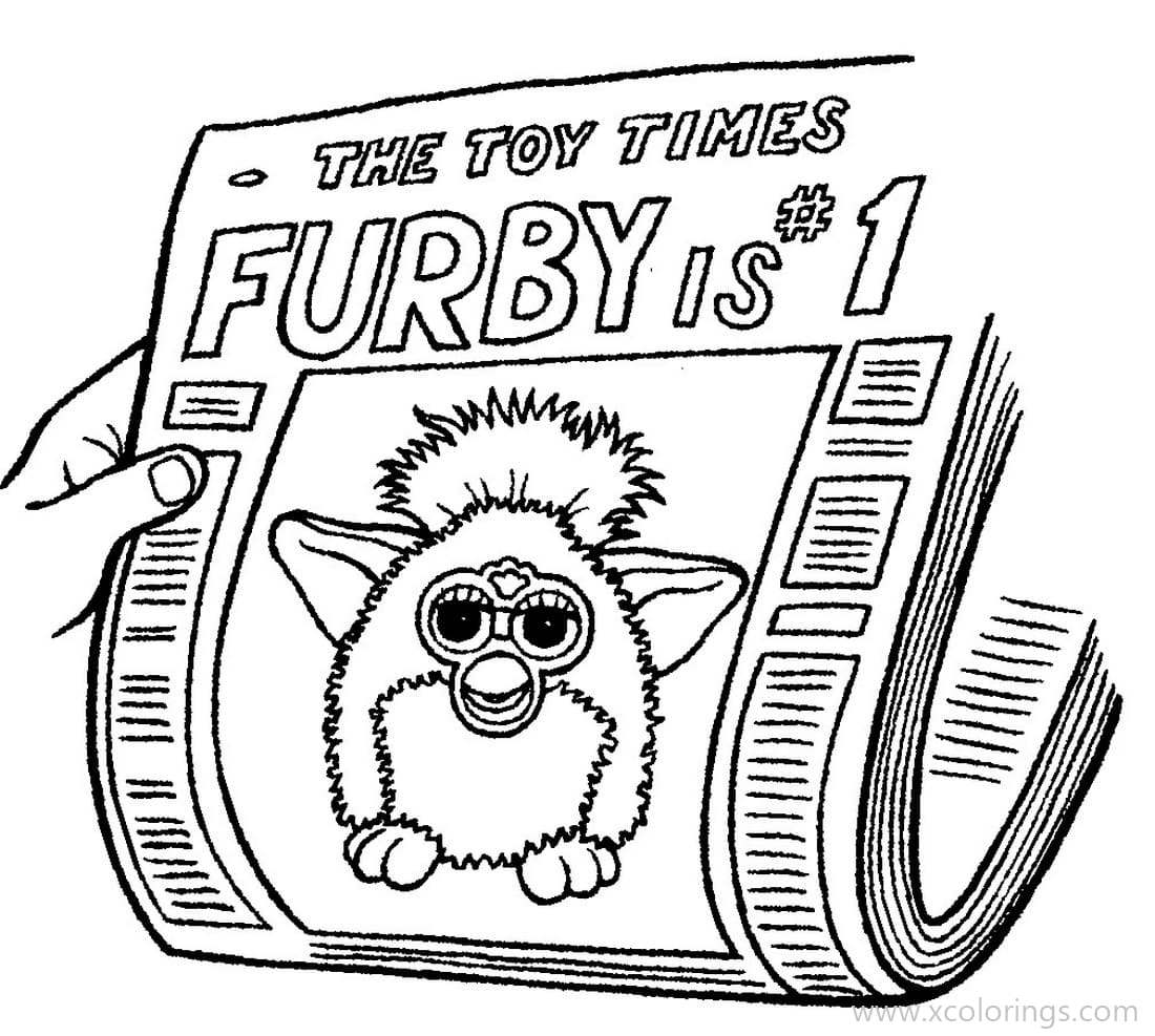 Free Furby Coloring Pages The Toy Times Newspaper printable