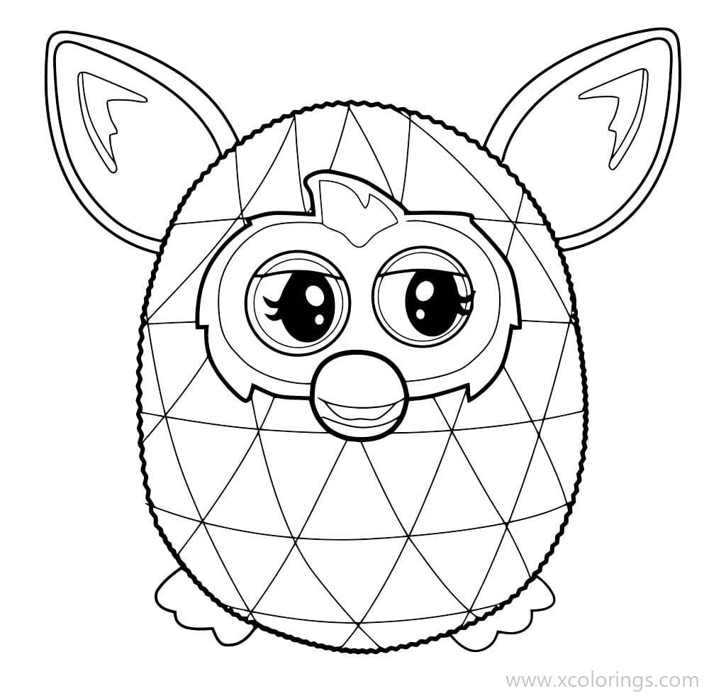 Free Furby Coloring Pages for Kids printable