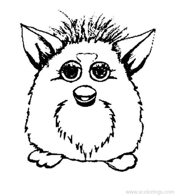 Free Furby Husky Coloring Pages printable