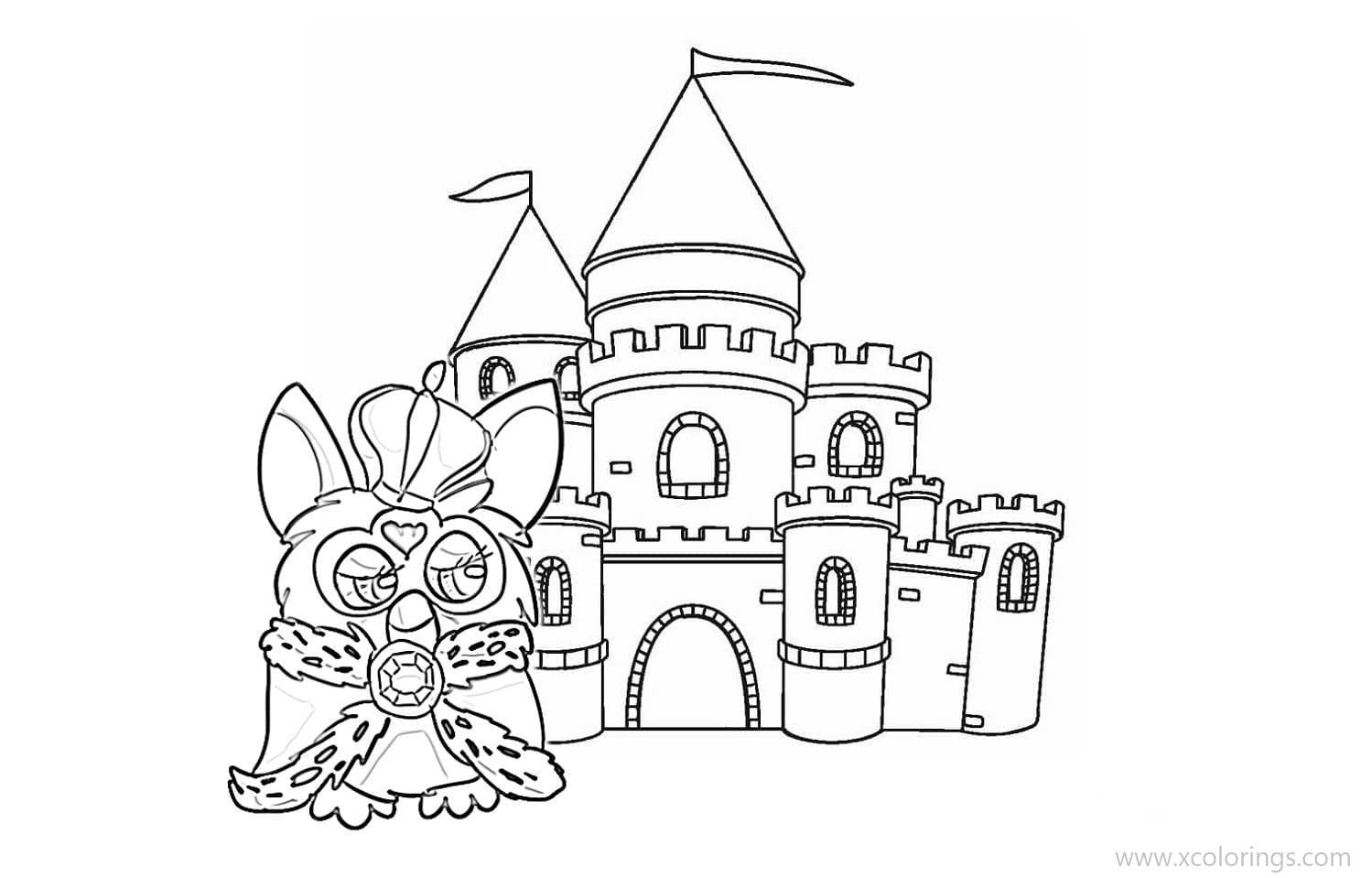 Free Furby King Coloring Pages printable