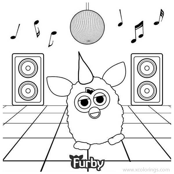 Free Furby Like Music Coloring Pages printable