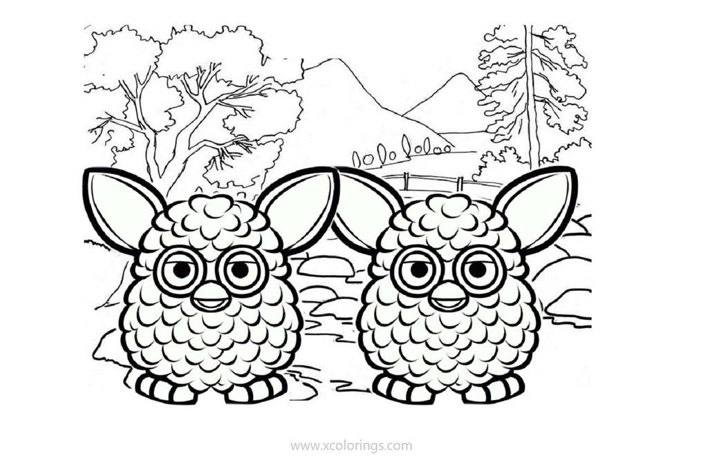 Free Furby Sheep Coloring Pages printable