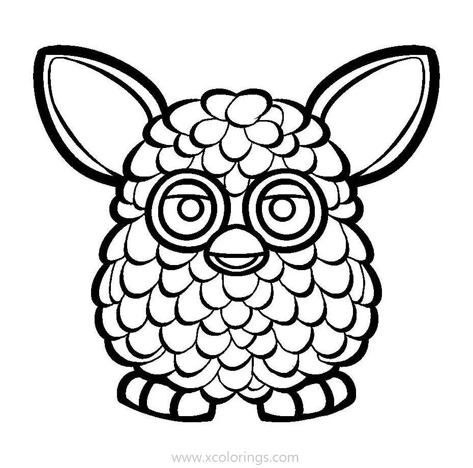 Free Furby Toy Coloring Pages printable