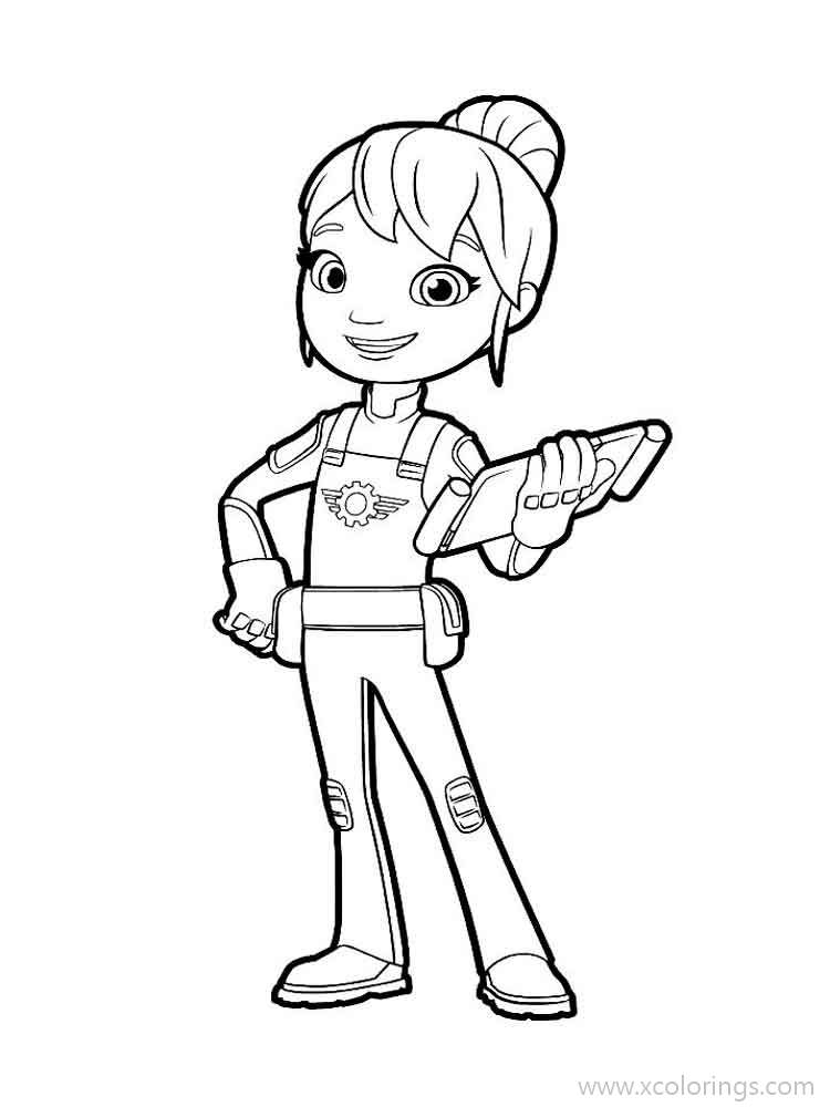 Free Girl from Blaze and the Monster Machines Coloring Pages printable