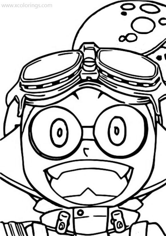 Free Goggles from Splatoon Coloring Pages printable