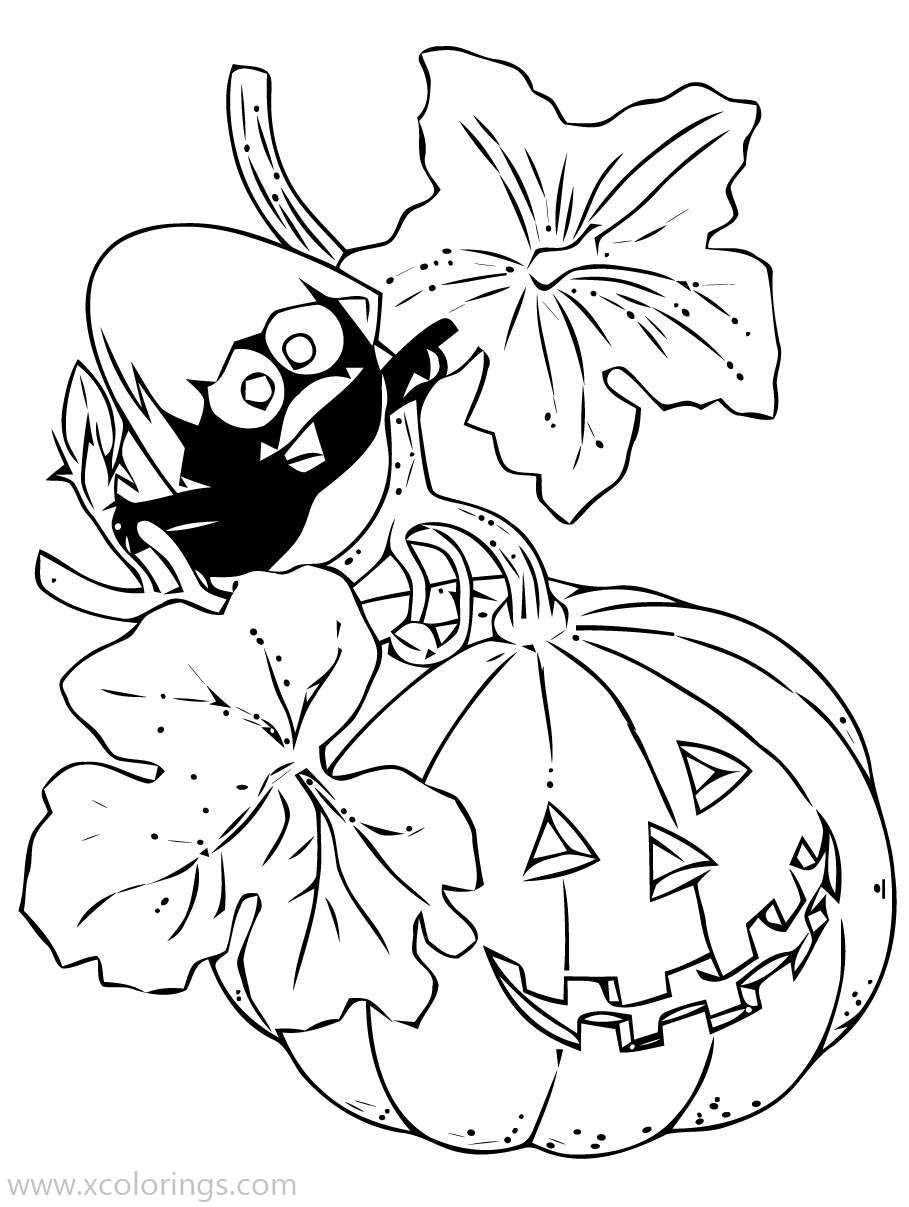 Free Halloween Calimero Coloring Pages printable